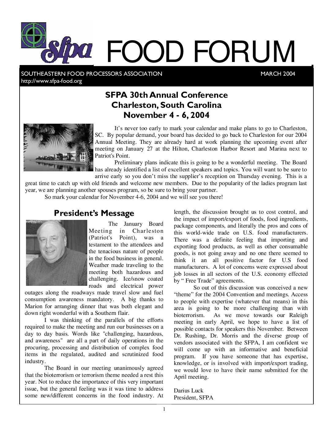 Southeastern Food Processors Association News & Publications