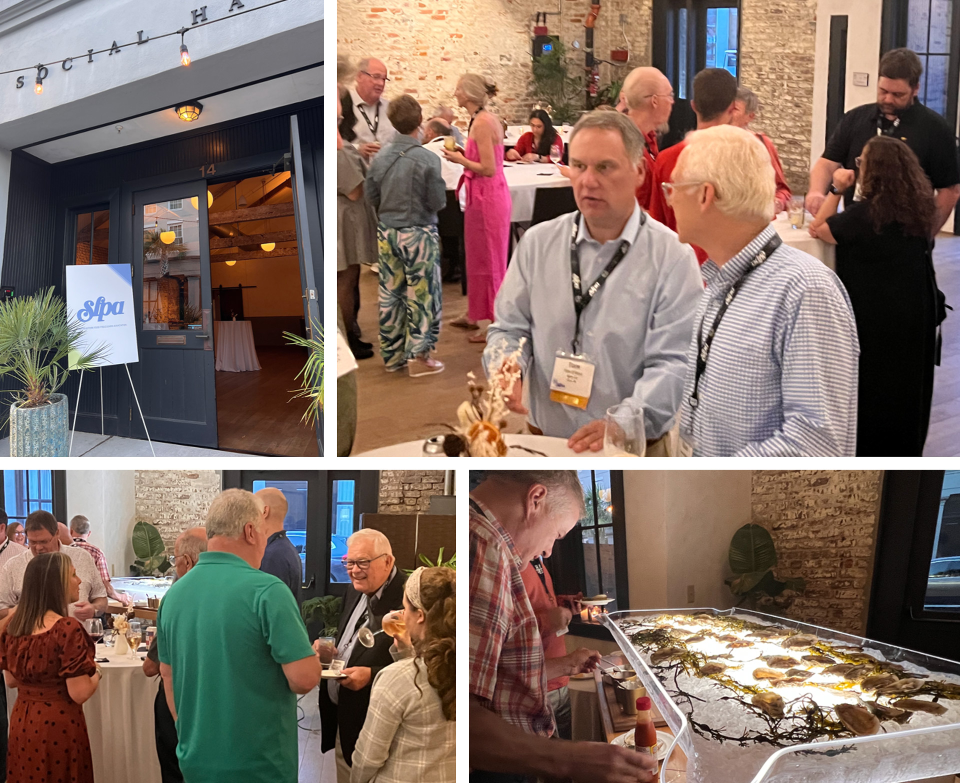 The SFPA’s Hospitality Reception at Hank’s Seafood Social Hall scored well with plenty of drinks and the best in Lowcountry seafood.